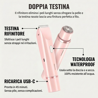 Rasoio 2 in 1 per bikini e corpo Shavino™